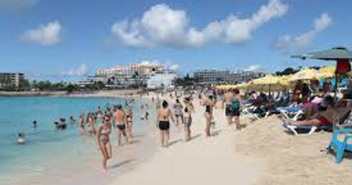 Quiet beach day on the Caribbean coast of St. Kitts