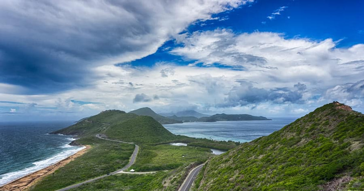Overlook across the Southeast Peninsula, St. Kitts