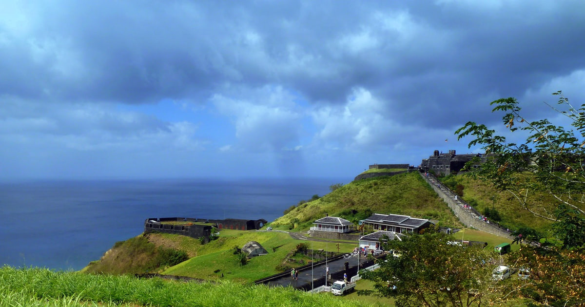 Brimstone Hill Fortress from the air, St. Kitts